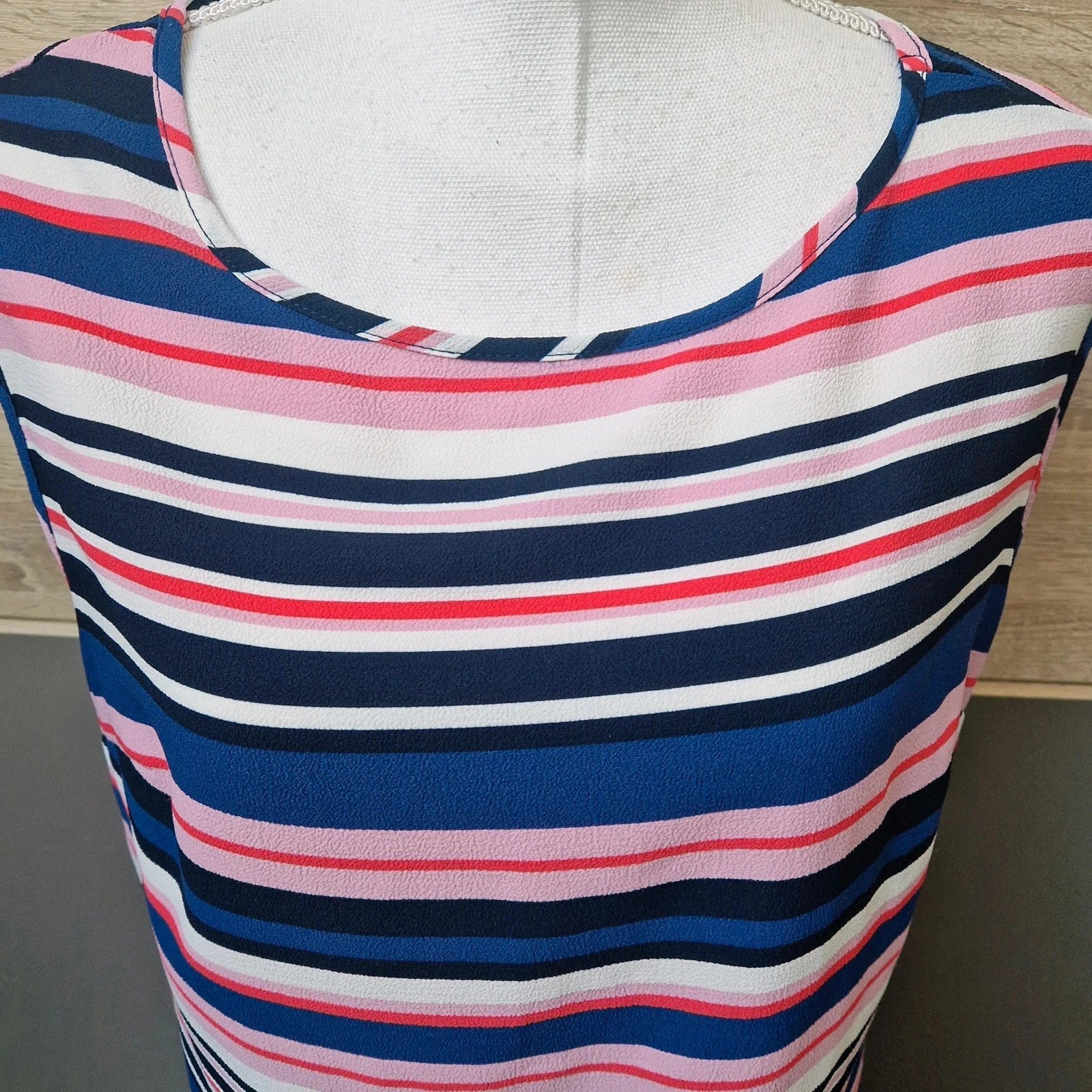Blusa listrada Jacqueline Riu Tamanho 38 – photo 2